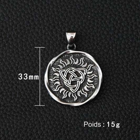 Chaîne viking Nœud de la Trinité avec dimensions
