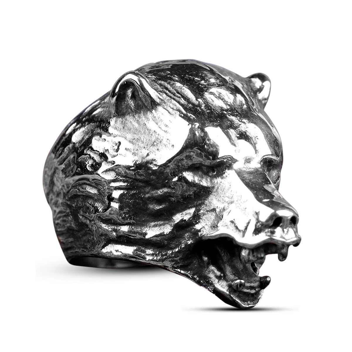 Chevalière Tête d'ours