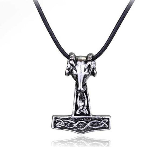 Thors Hammer Die Ziege Tanngrisnir Wikinger Halskette
