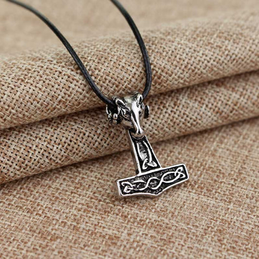 Thor's Hammer The Goat Tanngrisnir Viking Necklace