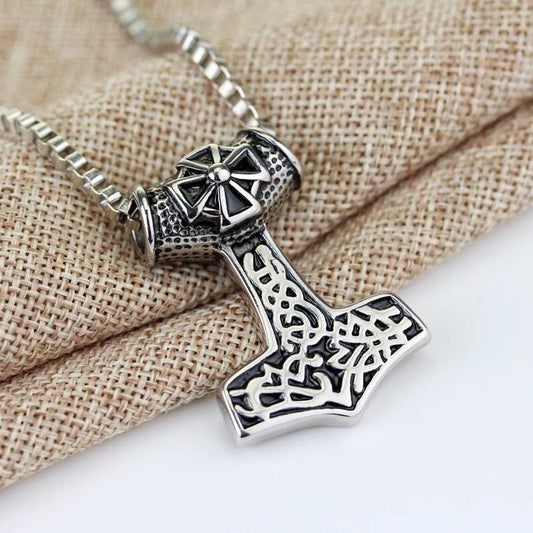 Midgard Thor's Hammer Viking Necklace