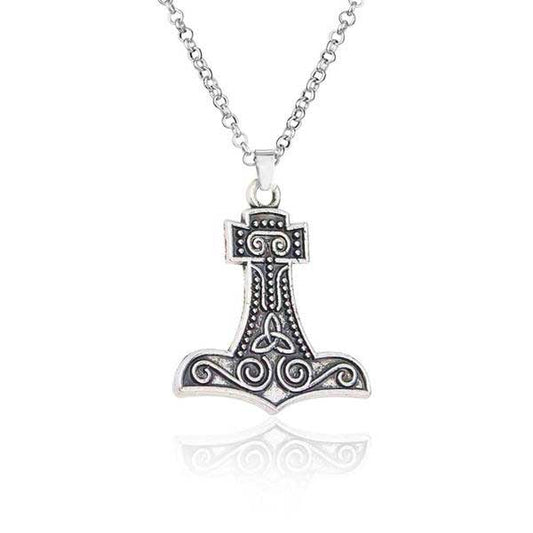 Metal Thor's Hammer Viking Necklace