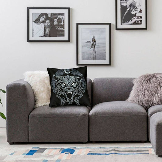 coussin viking loup du ragnarok