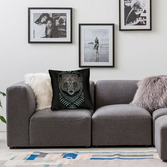 coussin viking ours avec fond