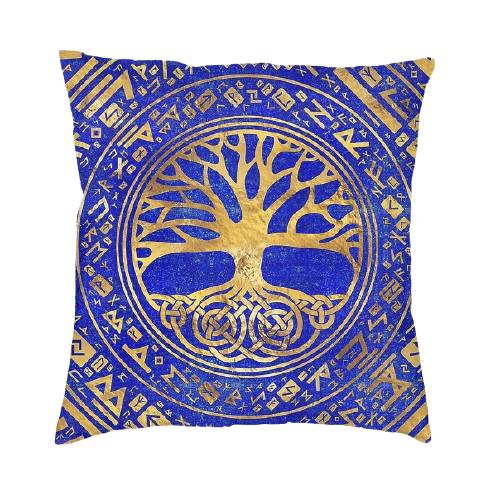 coussin viking yggdrasil céleste