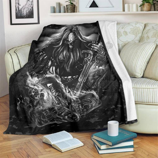couvre lit viking berserk avec fond