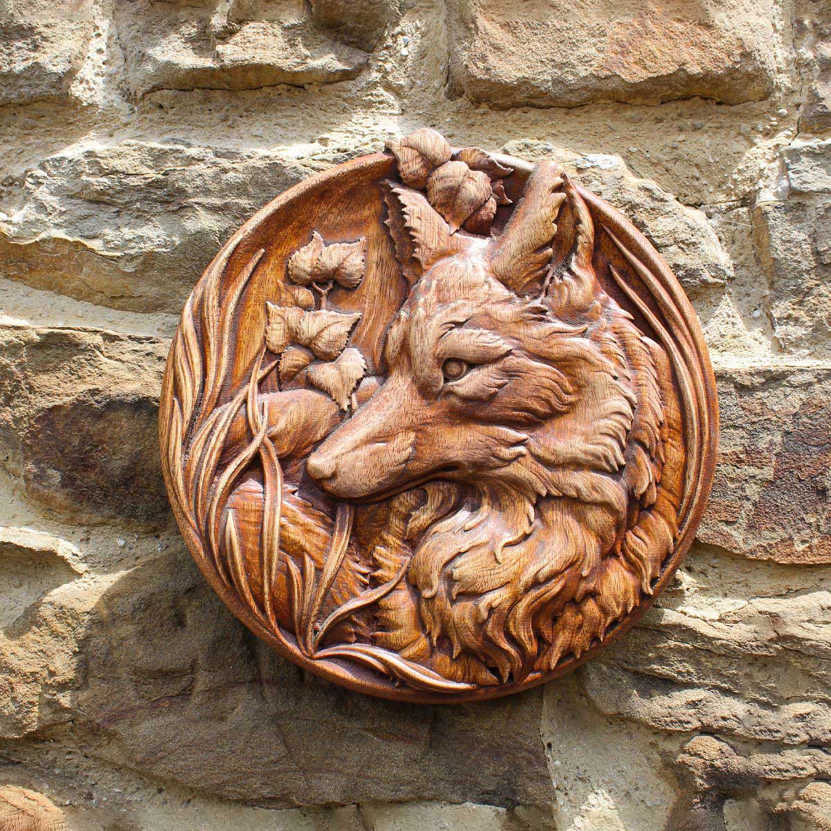 Décoration en Bois Renard