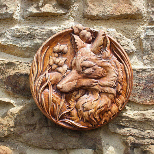 Décoration en Bois Renard