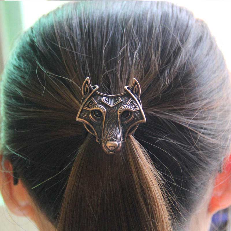 Élastique de Cheveux Loup Fenrir en bronze
