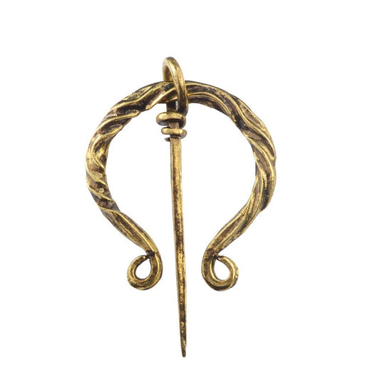 Wikingermann Brosche Gold