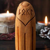 Wikinger-Statuette aus Holz - Loki