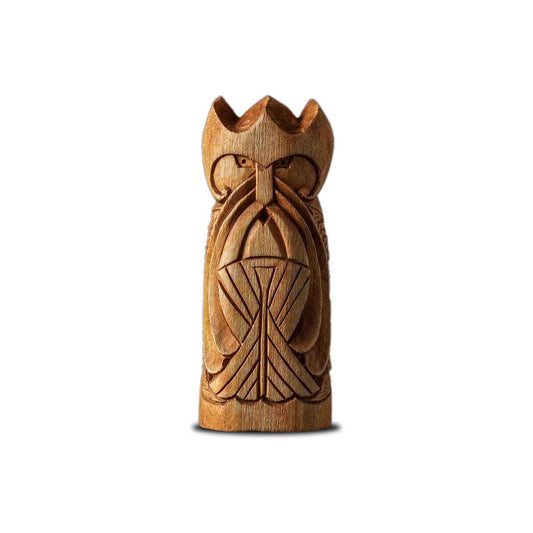 Statuette Viking en bois Aegir