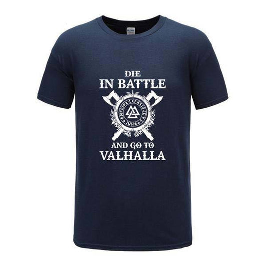 T-shirt Valhalla <br> Bleu marine