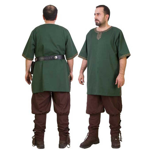 Tunique Viking Medievale Verte