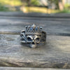 King Skull Ring (Silver)