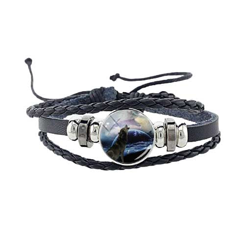 Bracelet Viking Loup du Midgard