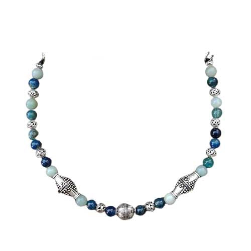 Collier Viking Perles d'Apatite