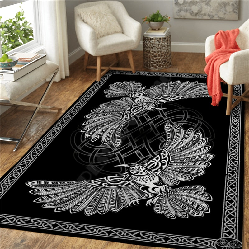 Tapis Viking Hugin et Munin