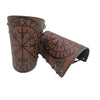 Viking Leather Cuff<br> Vegvisir