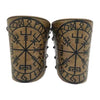 Viking Leather Cuff<br> Vegvisir