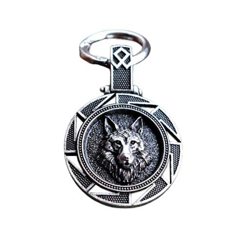 Wikinger Schlüsselanhänger<br> Stammeswolf