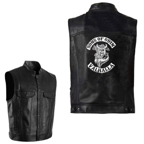 Veste Viking en cuir Fils d'Odin