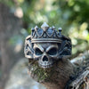 King Skull Ring (Silver)