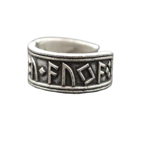 bague runique argent