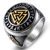 Valknut Silver Viking Ring