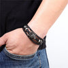 Viking Wolf Lederarmband