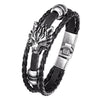 Viking Wolf Lederarmband