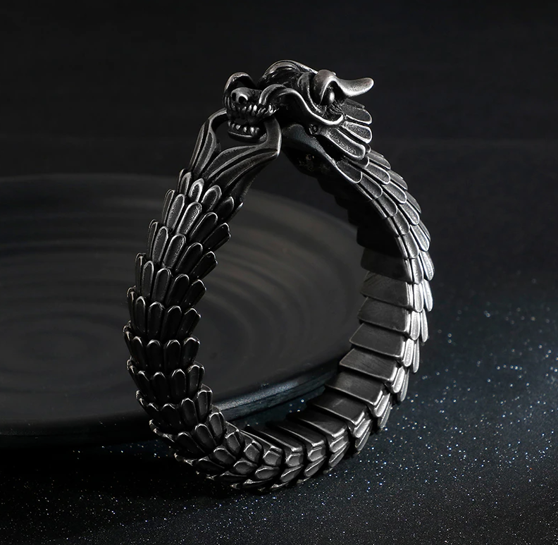 bracelet jormungand noir
