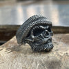 Bague Tête de Mort Barbu (Argent)