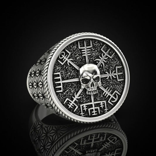Viking Skull Ring (Silver)