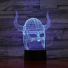 Lampe Viking 3D Casque à Cornes